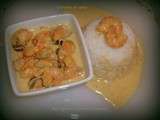 Crevettes au curry