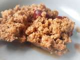 Crumble aux deux prunes