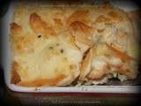 Gratin pommes de terre poulet aux crackers