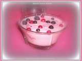 Mousse fraises violette