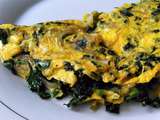 Omelette au chou kale