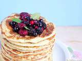 Pancakes moelleux avec un bon petit goût de frangipane {recette facile}