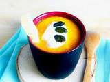 Velouté crémeux butternut, carvi, Beaufort et graines de courge {recette cocooning}