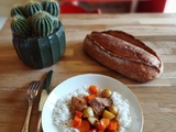 Saute de veau aux carottes et au romarin