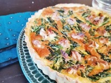 Tarte au chèvre frais et aux épinards