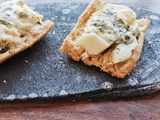 Tartine poire roquefort