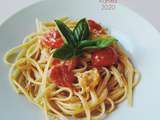 Linguines au crottin de chavignol et tomates cerise / Plat du jour - Kamika