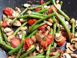 Wok de haricots verts - Kamika