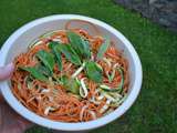 Duo de spaghettis au quinoa tomates et courgettes