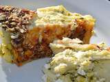 Lasagnes courgettes chèvre weight watchers