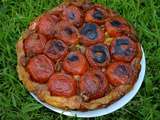 Tarte tatin de tomates a la moutarde et au thon