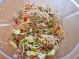 Salade asiatique avocat-surimi