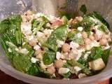 Salade de pois chiches et cottage cheese