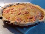 Tarte aux tomates sur lit de moutarde