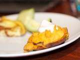 Twice baked sweet potatoes