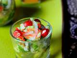 Aguachile de langouste en verrines