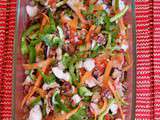 Octopus salad (salade de zourite)