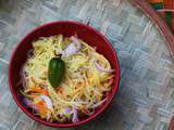 Rougail papaye, mangue verte et carotte parfumé à la citronnelle