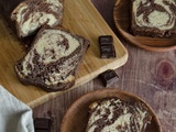 Cake marbré à la vanille et au chocolat