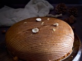 Galette des rois à la brioche feuilletée au gianduja