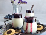 Panna cotta vanillée à la myrtille