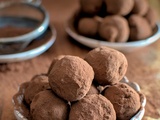 Truffes au chocolat noir et fleur de sel