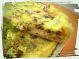 Tarte Courgette Poivron Chevre Frais Herbes de Provence