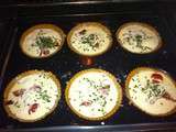 Tartelettes tomates fromages et ciboulette