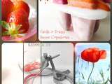 ★ Délices glacés '' Yaourt vanillé, Fraises & Coquelicots'' ★