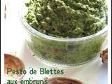 Variante de Pesto ''Blettes & Noix'' aux Embruns de Cèpes