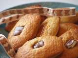 Madeleines vanillées aux raisins/kinder