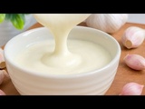 Sauce Ail Maison 🧄| Crème 3 Ingrédients : Rapide & Délicieuse !✨sans gluten, ni oeufs