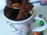 Mug Cake au nutella et m&m's