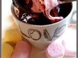 Mug cake chocolat, chamallows