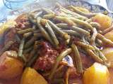 Tajine de Veau, haricots frais et pommes de terres