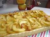 Tarte aux pommes, crème pâtissière