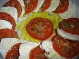 Tomates, mozzarella