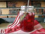 Boisson aux graines de chia et carcadé , hydratation et gourmandise au programme