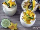 Cmum , mousse de mangue et brochette de fruits exotiques