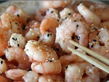 Cmum Octobre rose , Crevettes sautées au sésame et à l'ail