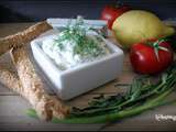 Dip apéro pour faire revenir le soleil , ricotta , citron et herbes fraiches