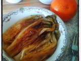 Endives braisées au jus de clémenvilla et thym frais