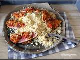 Filets de rougets aux légumes d'été et son boulgour