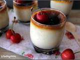 Panna cotta à l'ancienne aux cerises amarena , parce que c'est le temps des cerises