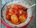 Ragout de saucisses de Toulouse à la tomate et au cumin