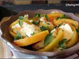 Salade caprese (tomates mozzarella basilic )