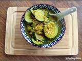 Soupe de courgettes , masoor et urad dahl au curcuma