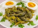 Asperges vertes, oeuf mimosa ou non