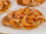 Blini ou Blynai lituanien aux crevettes