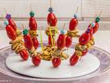 Brochettes de tomates cerises aux moules